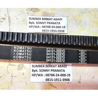 KOMATSU 04121-22272 RIBBED V-BELT 0412122272 FAN BELT 04121 22272