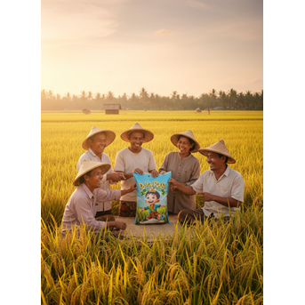 KARUNG BERAS LAMINASI OPP 25KG FULL COLOR PRINTING DESIGN CUSTOM