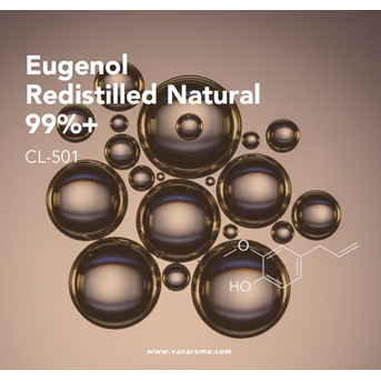 Eugenol Redistilled Natural 99%+ (CL-501) Van Aroma / Minyak Atsiri
