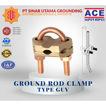 Ground Rod Klem tipe GUV U Bolt Grounding Klem GUV 5/8-1 Inc AURC-95