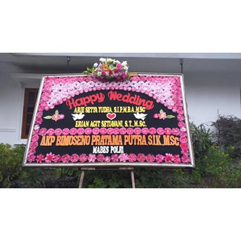 Tempat Sewa Karangan Bunga Papan Murah di Jogja Ucapan Anniversary