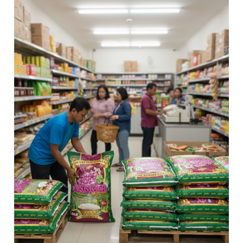 KARUNG LAMINASI TEBAL UNTUK BERAS 10KG PRINTING GAMBAR JELAS DAN FULL