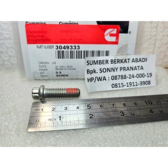 CUMMINS 3049333 POINT CAP SCREW - NT855 NTA855 N14 K19 K38 K50