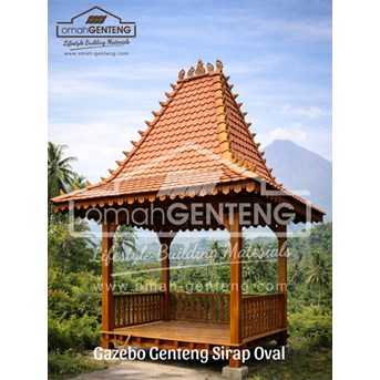 Genteng Sirap Gazebo Palembang - WA: O8122833O4O - Omah Genteng