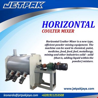 HORIZONTAL COULTER MIXER