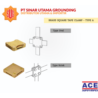 square tape clamp type a 25 x 3mm (import) / square klem 25 x 3mm-3