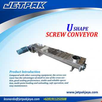 U Shape Screw Conveyor