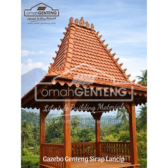 Genteng Sirap Gazebo Pontianak | WA: O81-2283-3O4O | Omah Genteng