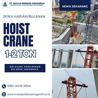 Sewa Hoist Crane Karangasem | Winch Electric | 085134789554