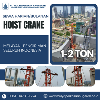Sewa Hoist Crane Blitar | Winch Electric | 085134789554