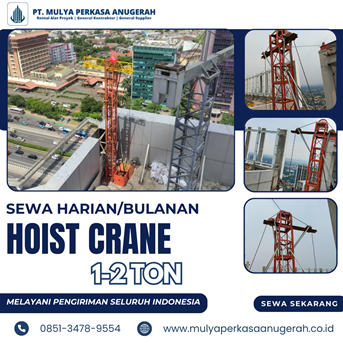 Sewa Hoist Crane Gianyar | Winch Electric | 085134789554