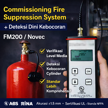 Commissioning Fire Suppression System + Deteksi Dini Kebocoran FM200