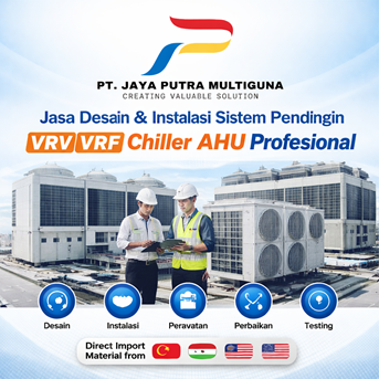 Desain & Instalasi Sistem Pendingin VRV VRF Chiller AHU