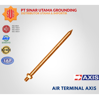 Air Rod Terminal AXIS 3/4 x 50cm (500mm)-Splitzen Tembaga Murni 99.9%
