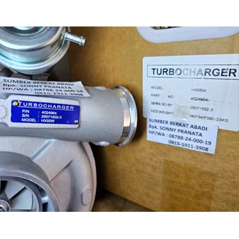 TURBOCHARGER 4024964 TURBO 3593599 MODEL HX55W HX 55W