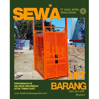 Sewa Lift Barang Gorontalo Murah Terpercaya Siap Pakai