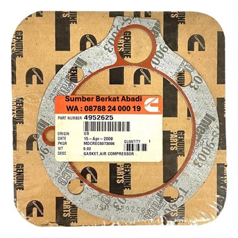 CUMMINS 4952625 GASKET AIR COMPRESSOR 3820922 3819770 - M11 N14 ISM L1