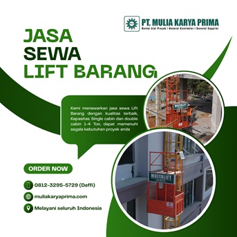 Sewa Lift Barang / Passenger Terbaik Kota Serang 081232955729