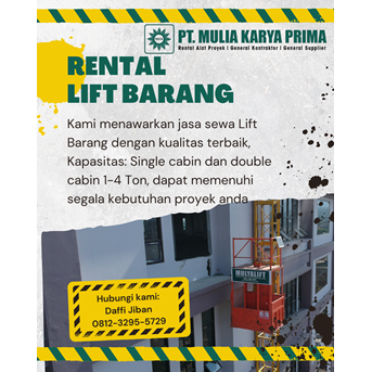 Sewa Lift Barang / Passenger Terbaik Tangerang 081232955729