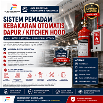 Konsultasi Instalasi Sistem Pemadam Kebakaran Dapur Mall Hotel