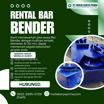 Sewa Bar Bending Karo | 081232955729