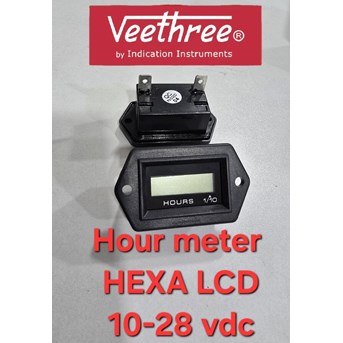VEETHREE 140931 LCD HOUR METER - 10-28 VDC - GENUINE ORIGINAL