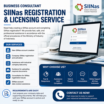 SIINas Account Creation & Registration Consultation Service Profession