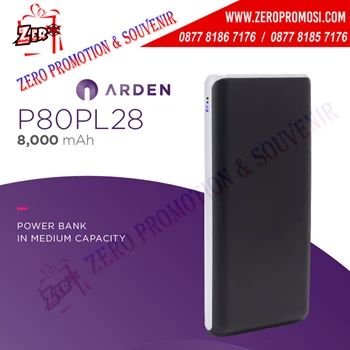 Power Bank Promosi Arden 8000mAh P80PL28 untuk souvenir