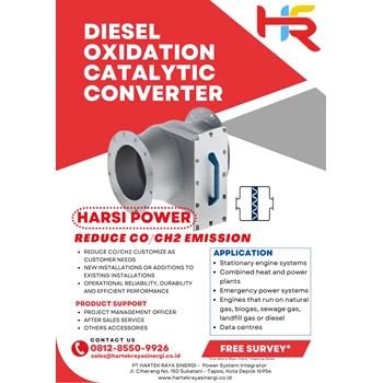 DOC Genset (Reduce CO Emission) Diesel Oxidation Catalytic Converter