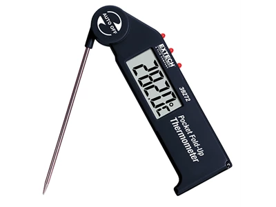 Extech 39272: Pocket Fold up Thermometer with Adjustable Probe