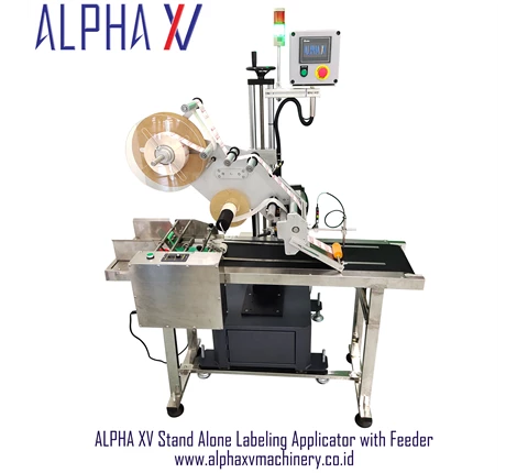 ALPHA XV Stand Alone Labeling Applicator with Feeder