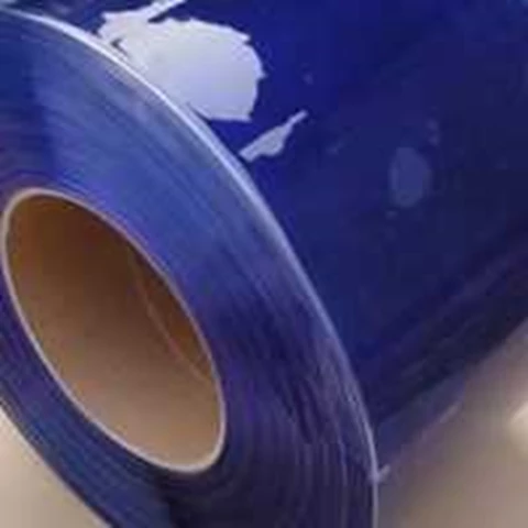 PVC Strip Curtain Blue Clear - Tirai Plastik 