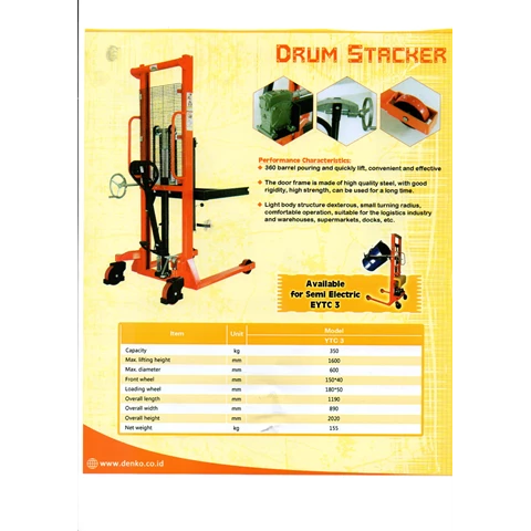 Hand Lift Drum / Drum Lift / Drum Stacker Agen Scissor Lift
