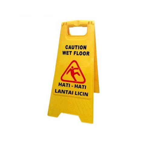 Tanda Awas Hati-Hati Lantai Licin (Caution Wet Floor) Safety Sign