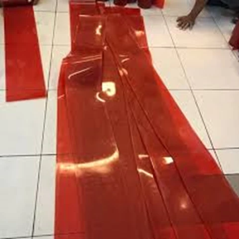 Tirai PVC Curtain Merah
