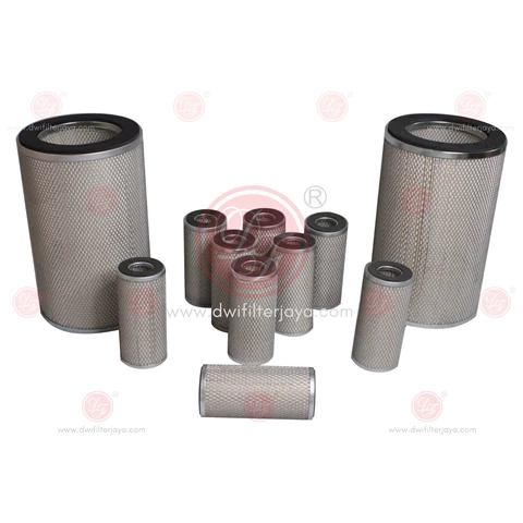 Filter Udara Kompressor, Genset dan Mesin Industri Merk DF Filter