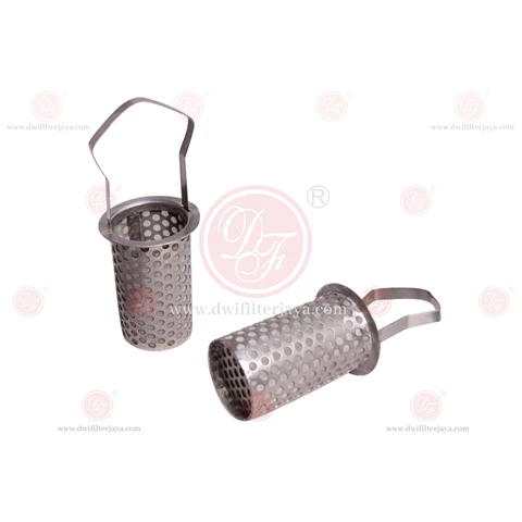 Perforated Welding Mesh Basket Strainer Filter Merk DF Filter