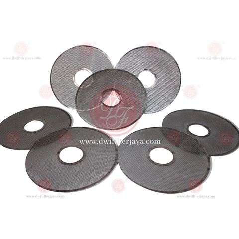 Round Metal Chemicals Disc Wire Mesh Filter Oli Merk DF Filter