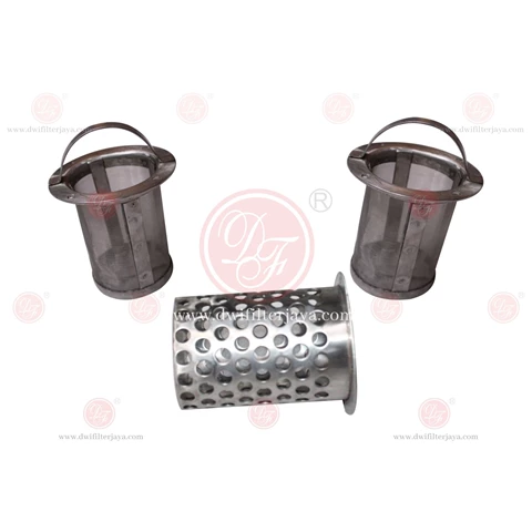 120 Mesh Basket Strainer Punching Plate Filter Merk DF Filter