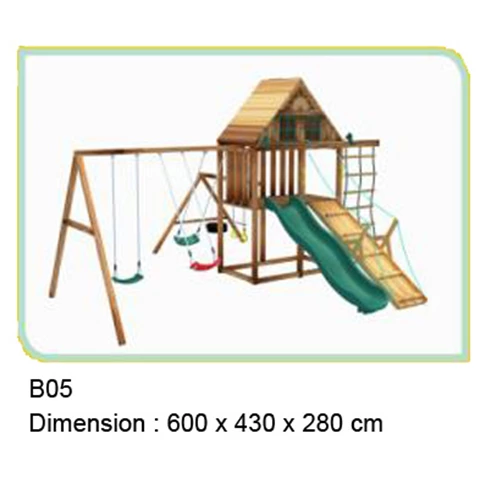 Outdoor Playground Wooden B05