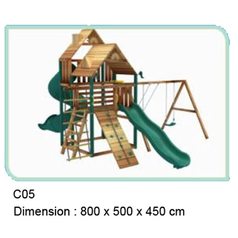 Outdoor Playground Wooden C05
