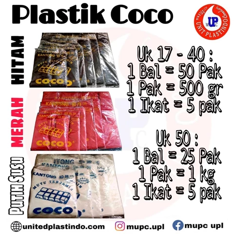 Plastik merk Coco / Kantong plastik kresek / Plastik kresek