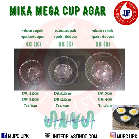 MIKA MEGA CUP AGAR-AGAR / MIKA SAOS