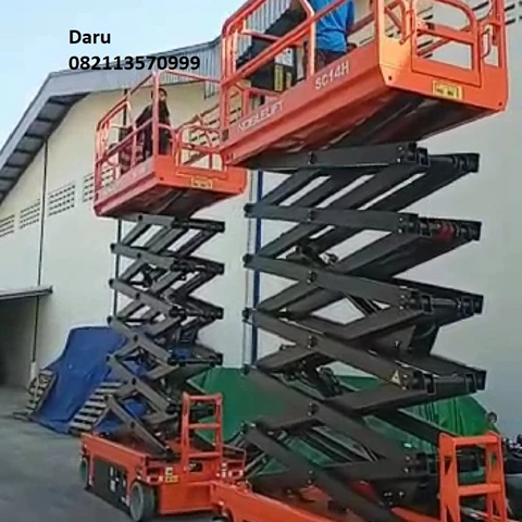 Harga tangga hidrolik elektrik Scissor lift Noblelift Indonesia
