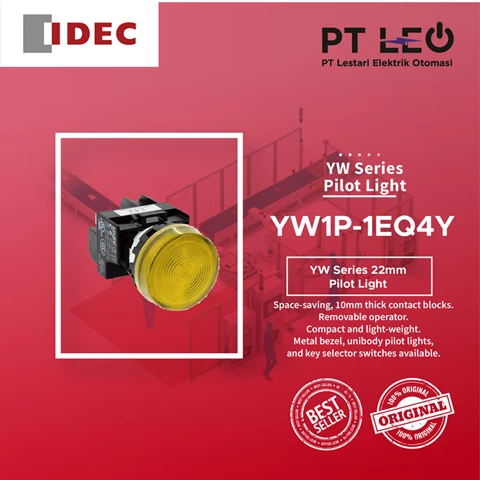 IDEC Pilot Light 24V YW1P-1EQ4Y seri