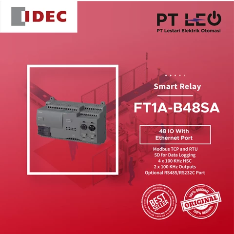 IDEC Smart Relay 48 IO With Ethernet Port FT1A B48SA seris