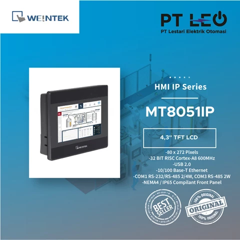 Weintek HMI 4,3 Inch MT8051IP seri