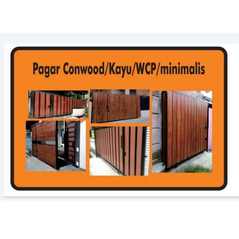 Pagar Conwood / Kayu / WPC Minimalis Anti Kerops & Rayap