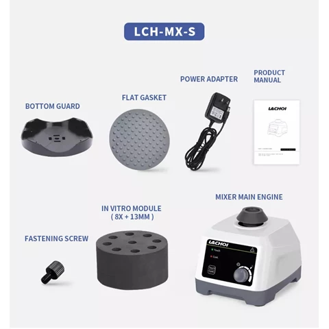 Lachoi LCH-MX-S Adjustable Speed Vortex Mixer Multi Accessories