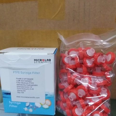HPLC Syringe Filter PTFE 13mm 0,45um